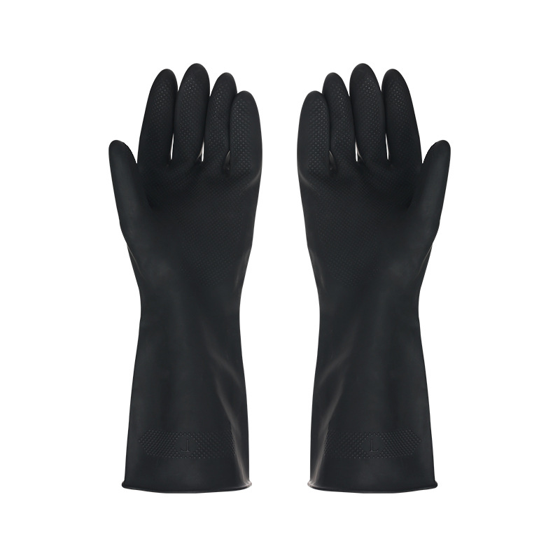 Rubber Glove Cleaning - 1 Pair Black Gloves Home Washing