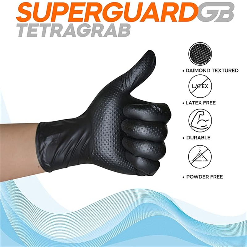 Black Nitrile Gloves Disposabl - Nitrile Mechanic Glove ulasan dan harga