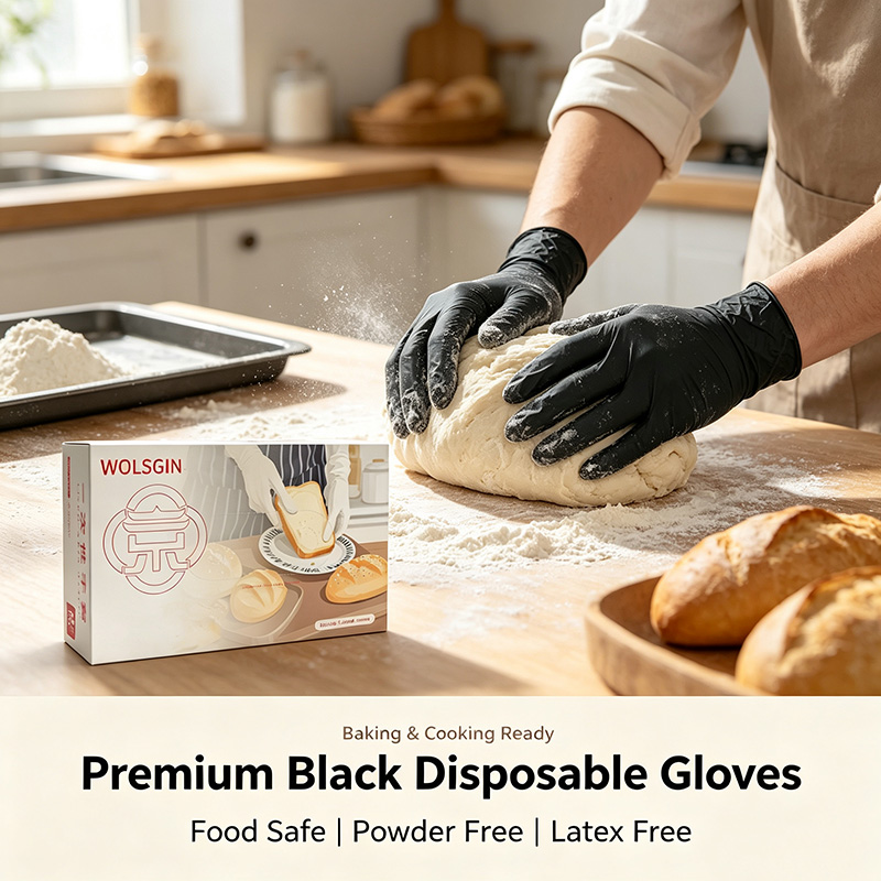 10/50/100/200 Black Disposable - Rubber Glove Cleaning ulasan dan harga