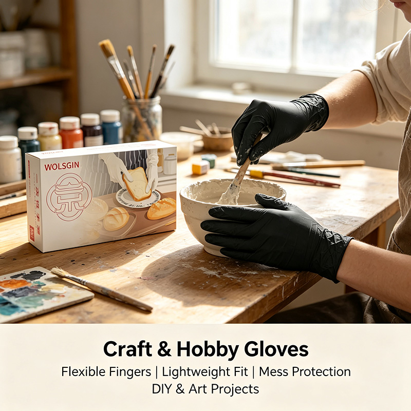 10/50/100/200 Black Disposable - Rubber Glove Cleaning ulasan dan harga