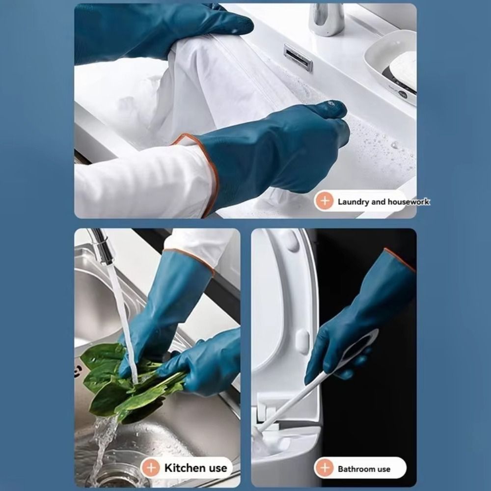 Waterproof Fleece-lined Cleani - Rubber Glove Cleaning ulasan dan harga