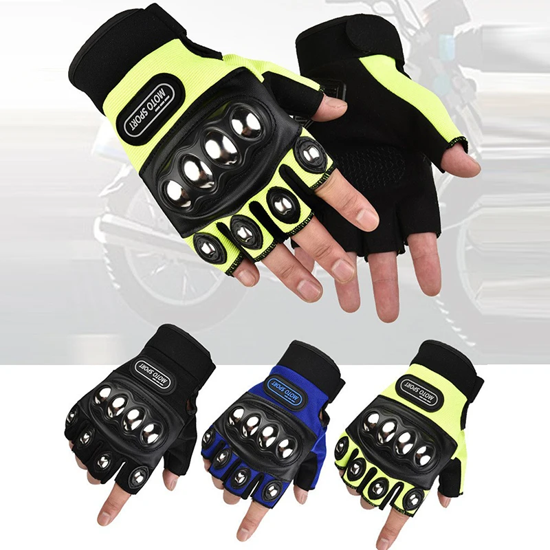 Half Finger Protective Motorcy - Motorcycle Glove Knuckle ulasan dan harga