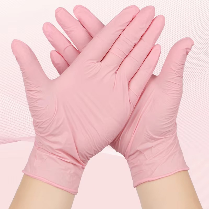 20/50/100/200 Pink Disposable  - Rubber Glove Cleaning ulasan dan harga