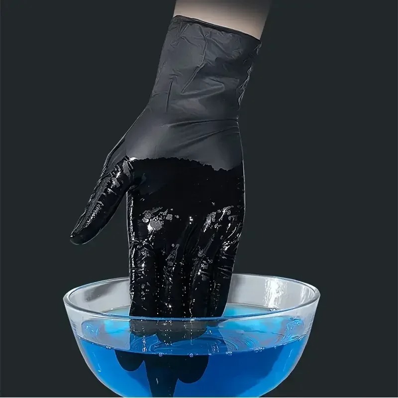 1/100pcs Disposable Black Glov - Latex Disposable Glove ulasan dan harga